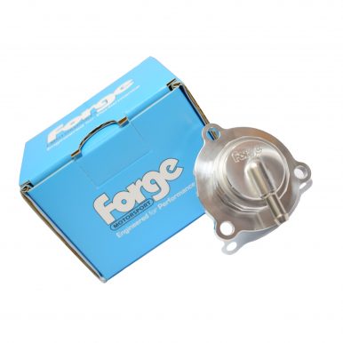 The image shows a white background with Forge Box accompanied by a Turbo Recirc Valve for the Focus ST225