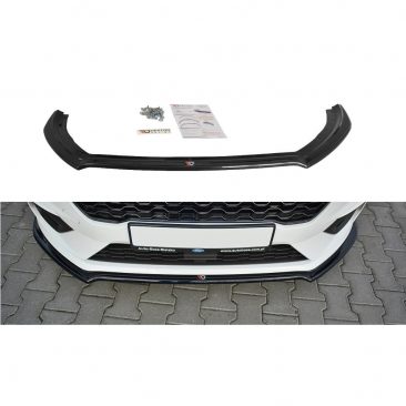 For Ford Fiesta Mk7 Front Bumper Spoiler Zetec S Look ST-Line Maxton Design  ABS