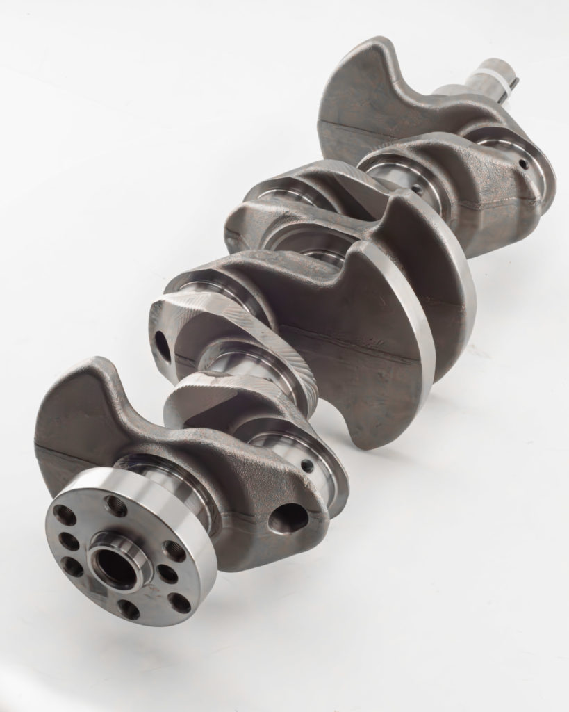 This image shows a forged callies crankshaft that is featured in many of our focus rs engine forging kits