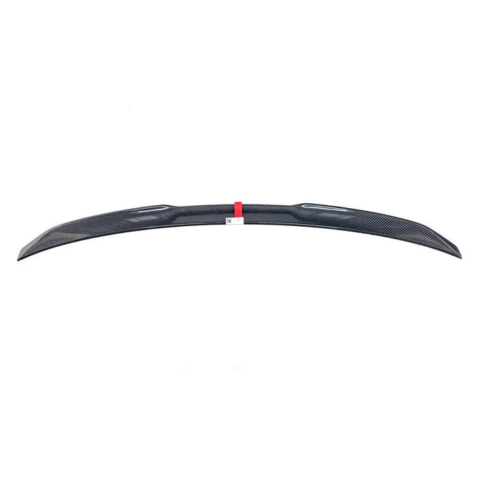 Image displays the G80/G82 BMW M-Performance carbon fibre rear spoiler